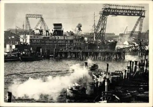 Foto Hamburg Mitte Altstadt, Hafenpartie, Dampfer