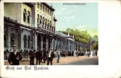 Ak Bad Nauheim in Hessen, Kurhaus-Terrasse