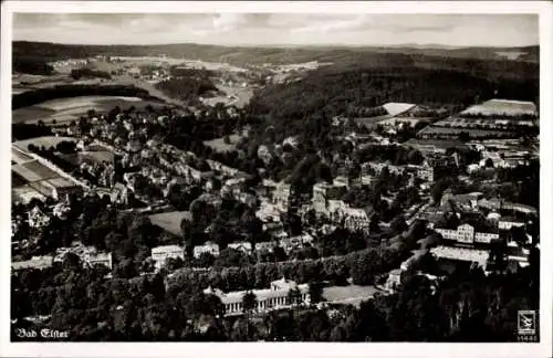 Ak Bad Elster im Vogtland, Klinke Fliegeraufnahme 11480