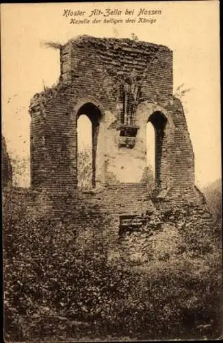 Ak Alt Zella Nossen in Sachsen, Kloster, Kapelle der heiligen 3 Könige, Ruine