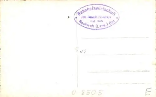 Ak Neukirch in der Lausitz, Blick zum Bahnhof Ost, Umgebung