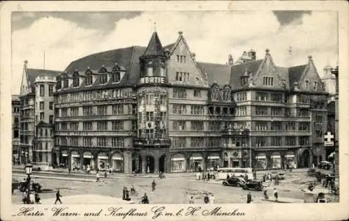 Ak München Bayern, Warenhaus u. Kaufhaus Hertie
