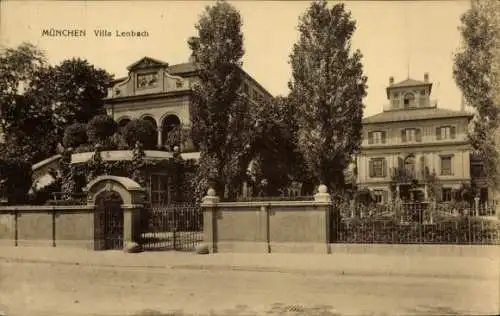 Ak München Bayern, Villa Lenbach