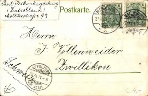 Ak Magdeburg an der Elbe, Luisengarten