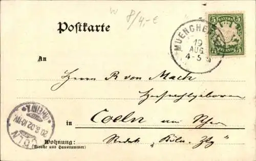 Ak München Bayern, Das Volksbad, Außenansicht von der Straße