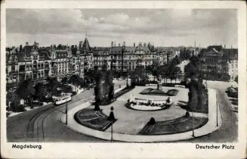 Ak Magdeburg, Kaiser Wilhelm Platz