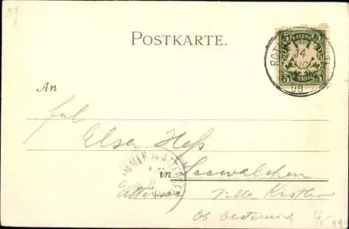 Künstler Ak Mutter, K., Rothenburg ob der Tauber, Ansicht vom Roedertor