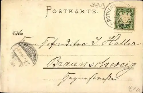 Künstler Litho Rothenburg ob der Tauber, Tilly´s Einzug, 1631