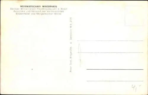 Ak Trechtingshausen am Rhein, Burg Rheinstein, Mäuseturm, Ehrenfels, Weinwirtschaft Winzerhaus