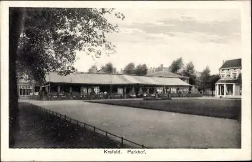 Ak Krefeld am Niederrhein, Parkhof