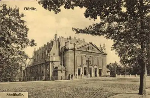 Ak Görlitz in der Lausitz, Stadthalle