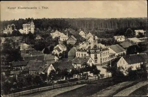 Ak Bad Klosterlausnitz in Thüringen, Teilansicht des Ortes, Wohnhäuser