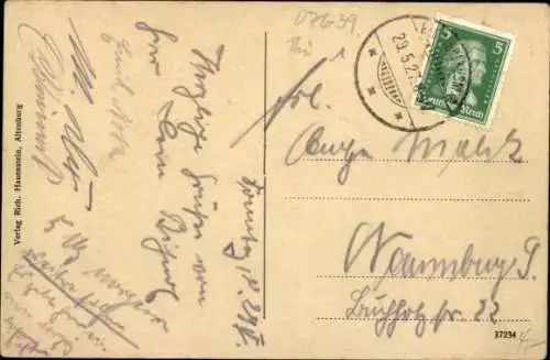 Ak Bad Klosterlausnitz in Thüringen, Teilansicht des Ortes, Wohnhäuser