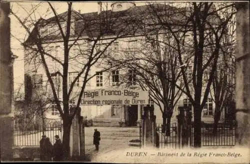 Ak Düren im Rheinland, Bâtiment de la Régie Franco Belge