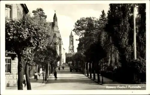 Ak Kamenz in Sachsen, schöne Detailansicht, Poststraße