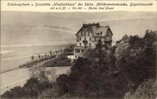 Ak Dippoldiswalde im Osterzgebirge, Erholungsheim und Gaststätte Windischhaus, Inh. Paul Gimpel