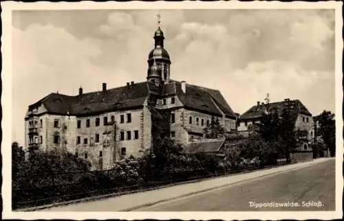 Ak Dippoldiswalde im Osterzgebirge, Blick zum Schloss