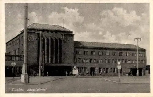 Ak Zwickau in Sachsen, Hauptbahnhof