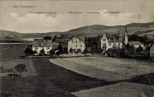 Ak Opolno Zdrój Bad Oppelsdorf Bogatynia Reichenau Schlesien, Schwesternheim, Villa Daheim