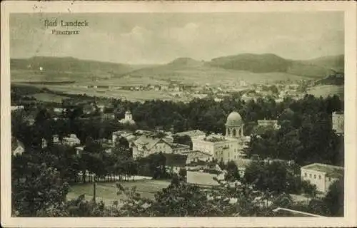 Ak Lądek Zdrój Bad Landeck Schlesien, Panorama