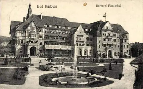 Ak Kudowa Zdrój Bad Kudowa Schlesien, Kurhotel Fürstenhof