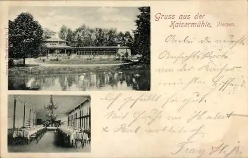 Ak Viersen in Nordrhein Westfalen, Kaisermühle, Saal