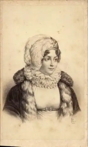 CdV Mademoiselle de Lavalette, Portrait