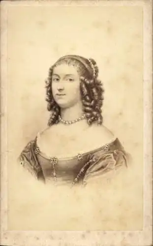 CdV Herzogin von Longueville, Anne Geneviève de Bourbon-Condé, Portrait