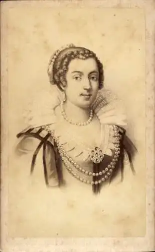 CdV Marie Aimée de Rohan-Montbazon, Herzogin von Chevreuse, Portrait