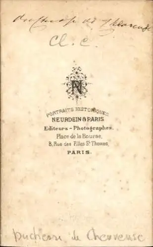 CdV Marie Aimée de Rohan-Montbazon, Herzogin von Chevreuse, Portrait