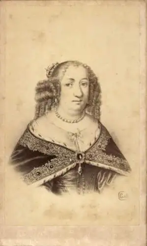 CdV Anna von Österreich, Königin von Frankreich und Navarra, Portrait