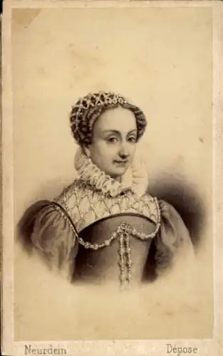 CdV Jeanne d'Albret, Johanna III. von Navarra, Portrait