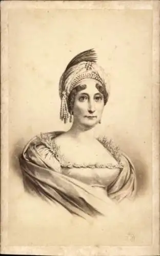 CdV Maria Letizia Ramolino Bonaparte, Laetitia, Mutter von Napoléon, Portrait