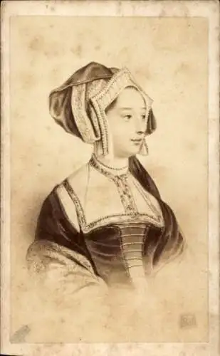 CdV Anne Boleyn, zweite Ehefrau von Henry VIII., Königin von England, Portrait