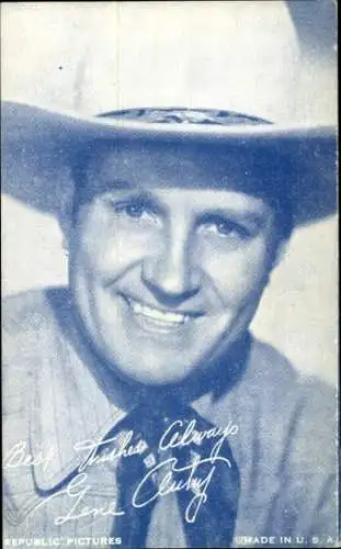 Ak Schauspieler Gene Auluf, Portrait, Autogramm