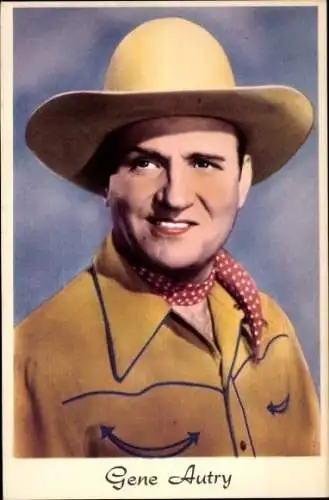 Ak Schauspieler Gene Autry, Portrait