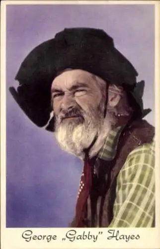 Ak Schauspieler George Gabby Hayes, Portrait