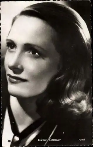 Ak Schauspielerin Irene Corday, Portrait
