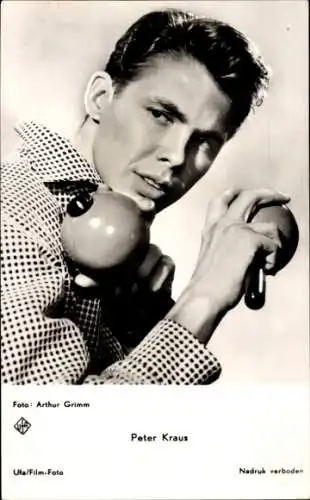 Ak Schauspieler und Sänger Peter Kraus, Portrait