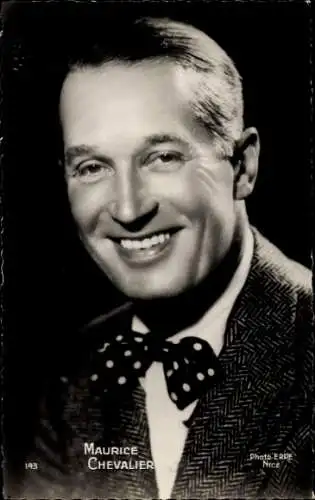 Ak Schauspieler Maurice Chevalier, Portrait