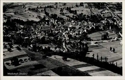 Ak Waibstadt in Baden, Fliegeraufnahme