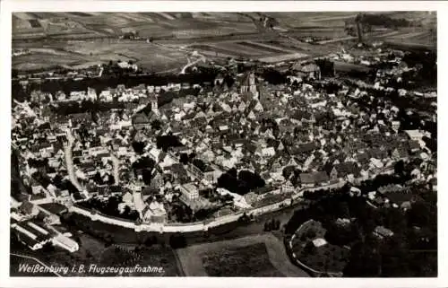 Ak Weißenburg in Mittelfranken Bayern, Fliegeraufnahme