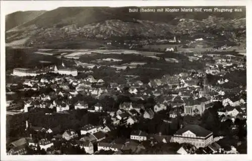 Ak Bühl in Baden Schwarzwald, Fliegeraufnahme, Kloster Maria Hilf