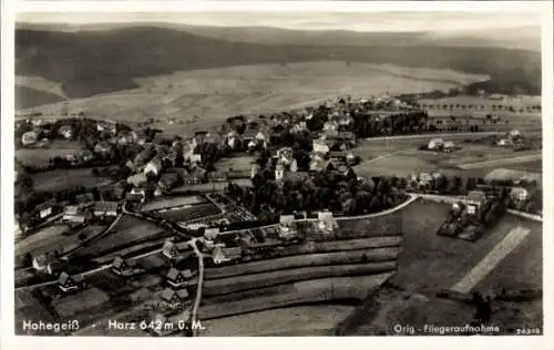 Ak Hohegeiß Braunlage im Oberharz,, Fliegeraufnahme