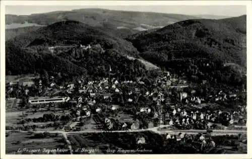 Ak Jugenheim an der Bergstraße Hessen, Fliegeraufnahme