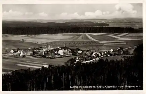 Ak Oberndorf am Neckar, Kloster Heiligenbronn, Fliegeraufnahme