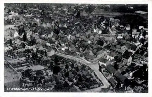 Ak St. Wendel im Saarland, Fliegeraufnahme