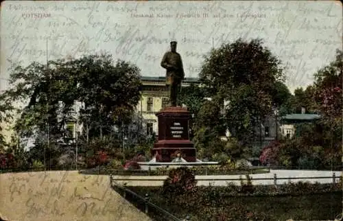 Ak Potsdam, Denkmal Kaiser Friedrich III. auf dem Luisenplatz