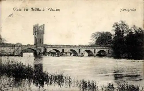 Ak Nedlitz Potsdam, Nord-Brücke