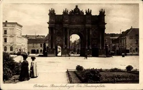 Ak Potsdam, Brandenburger Tor, Luisenplatz